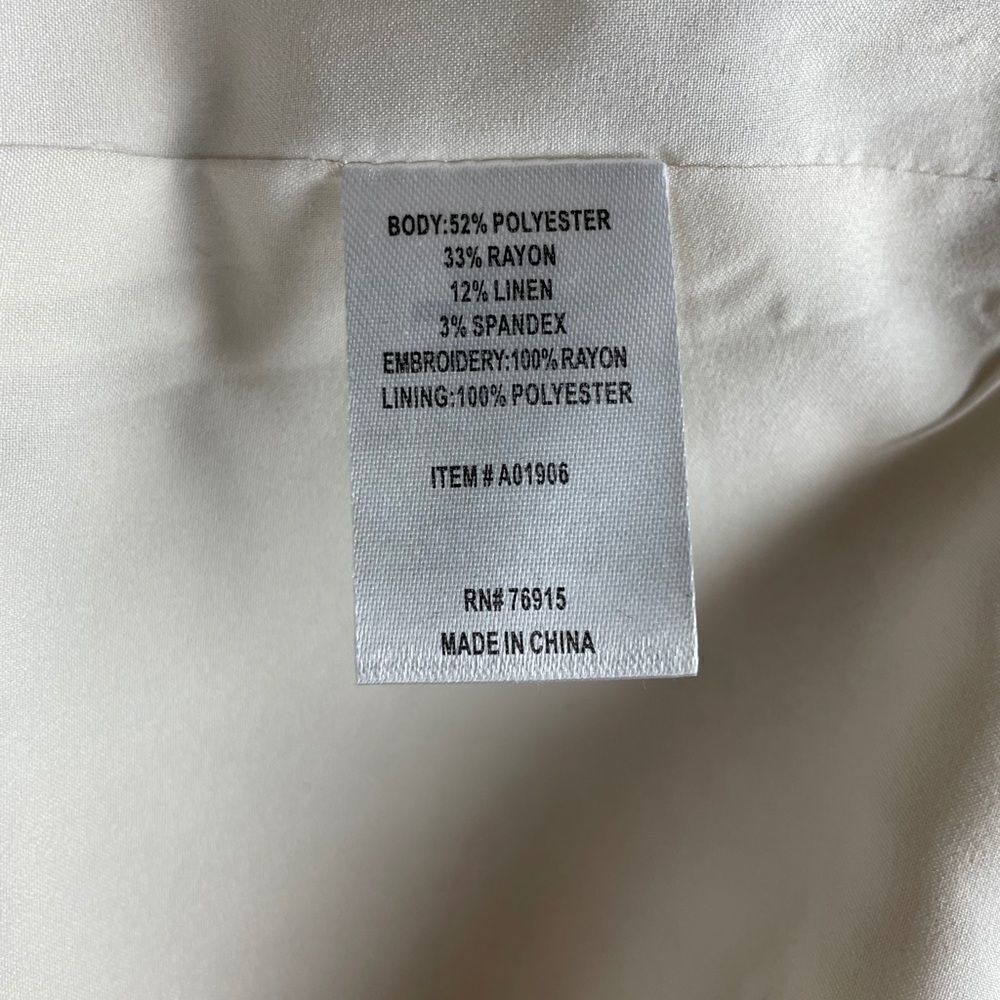 Koret Linen Blend Button Down Top EUC - image 11